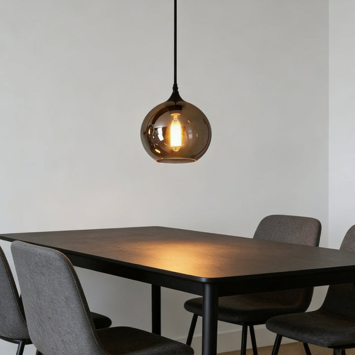 Pendant Light Glass Adjustable 11 in Indoor Dining Room Kitchen Island Ceiling Lamp | Kalsten