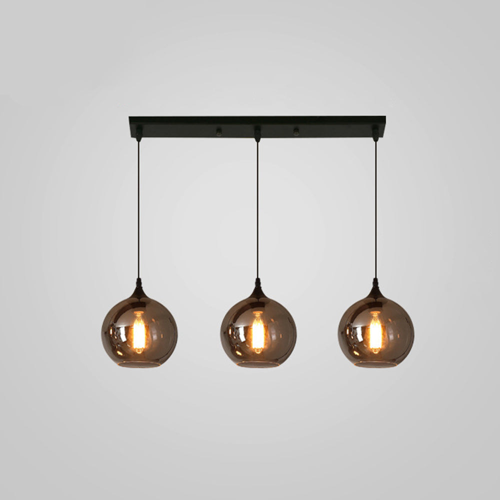 Pendant Light Glass Adjustable 11 in Indoor Dining Room Kitchen Island Ceiling Lamp | Kalsten