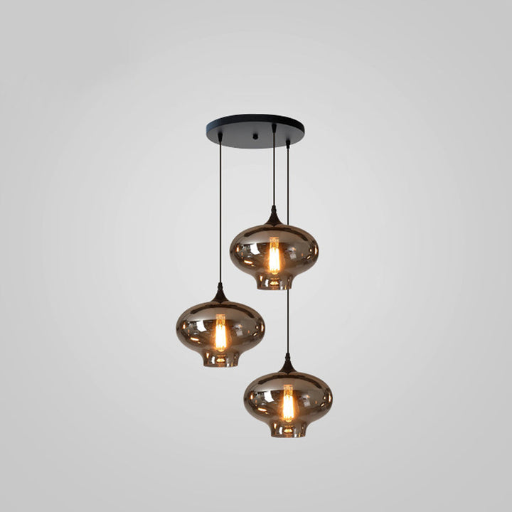 Pendant Light Glass Adjustable 11 in Indoor Dining Room Kitchen Island Ceiling Lamp | Kalsten