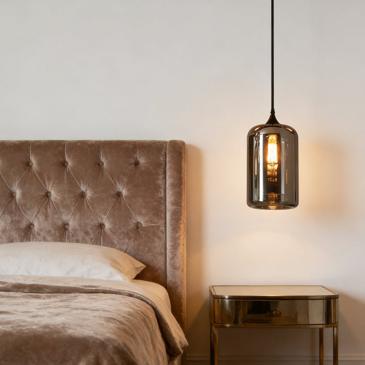 Pendant Light Glass Adjustable 11 in Indoor Dining Room Kitchen Island Ceiling Lamp | Kalsten
