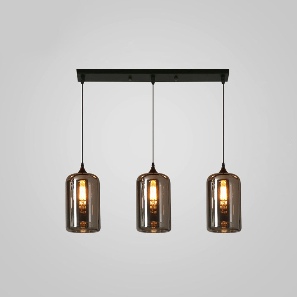 Pendant Light Glass Adjustable 11 in Indoor Dining Room Kitchen Island Ceiling Lamp | Kalsten