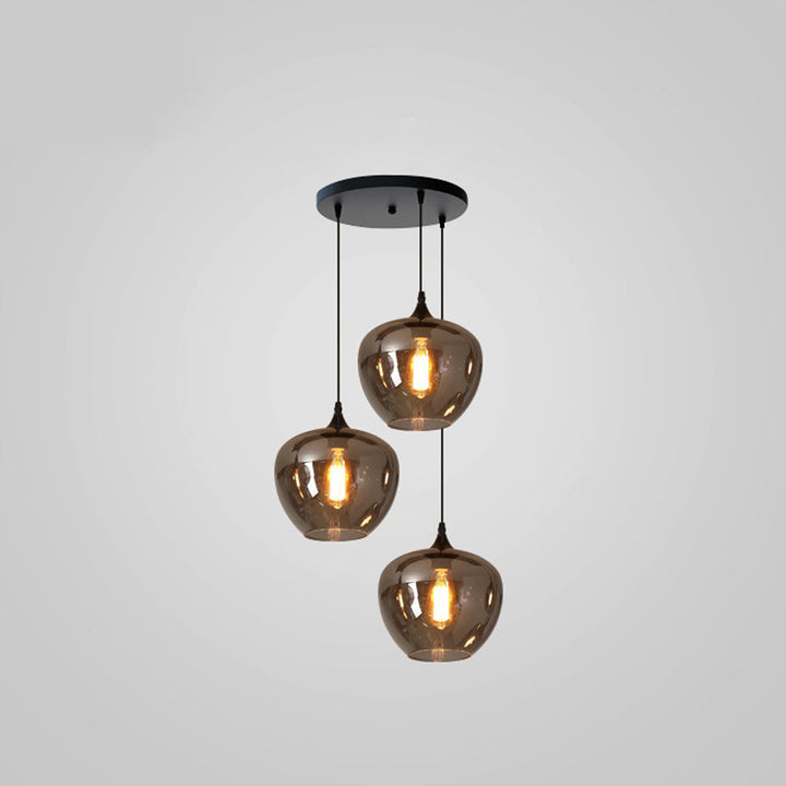 Pendant Light Glass Adjustable 11 in Indoor Dining Room Kitchen Island Ceiling Lamp | Kalsten