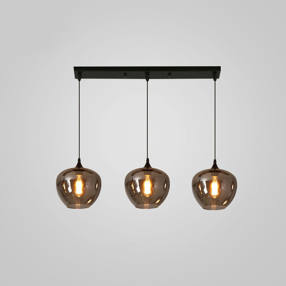 Pendant Light Glass Adjustable 11 in Indoor Dining Room Kitchen Island Ceiling Lamp | Kalsten
