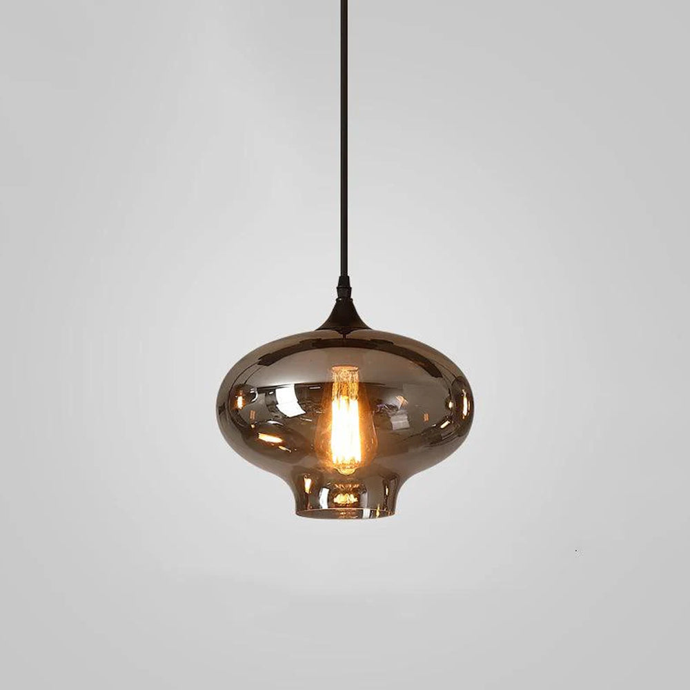 Pendant Light Glass Adjustable 11 in Indoor Dining Room Kitchen Island Ceiling Lamp | Kalsten