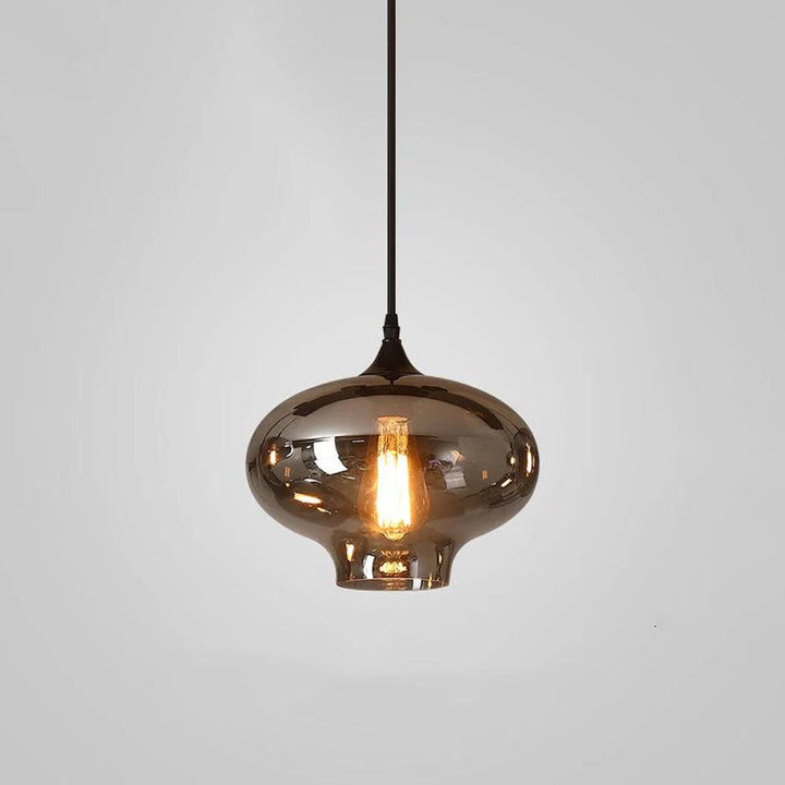 Pendant Light Glass Adjustable 11 in Indoor Dining Room Kitchen Island Ceiling Lamp | Kalsten