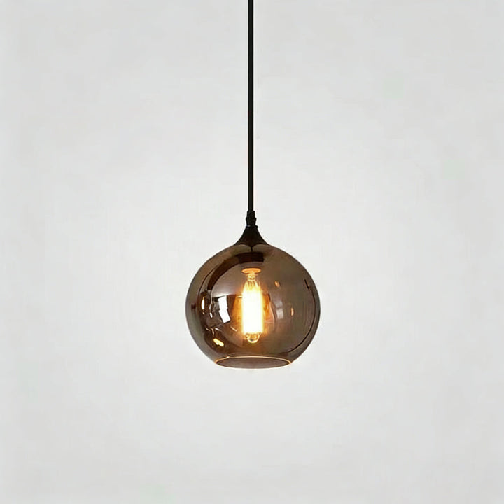 Pendant Light Glass Adjustable 11 in Indoor Dining Room Kitchen Island Ceiling Lamp | Kalsten