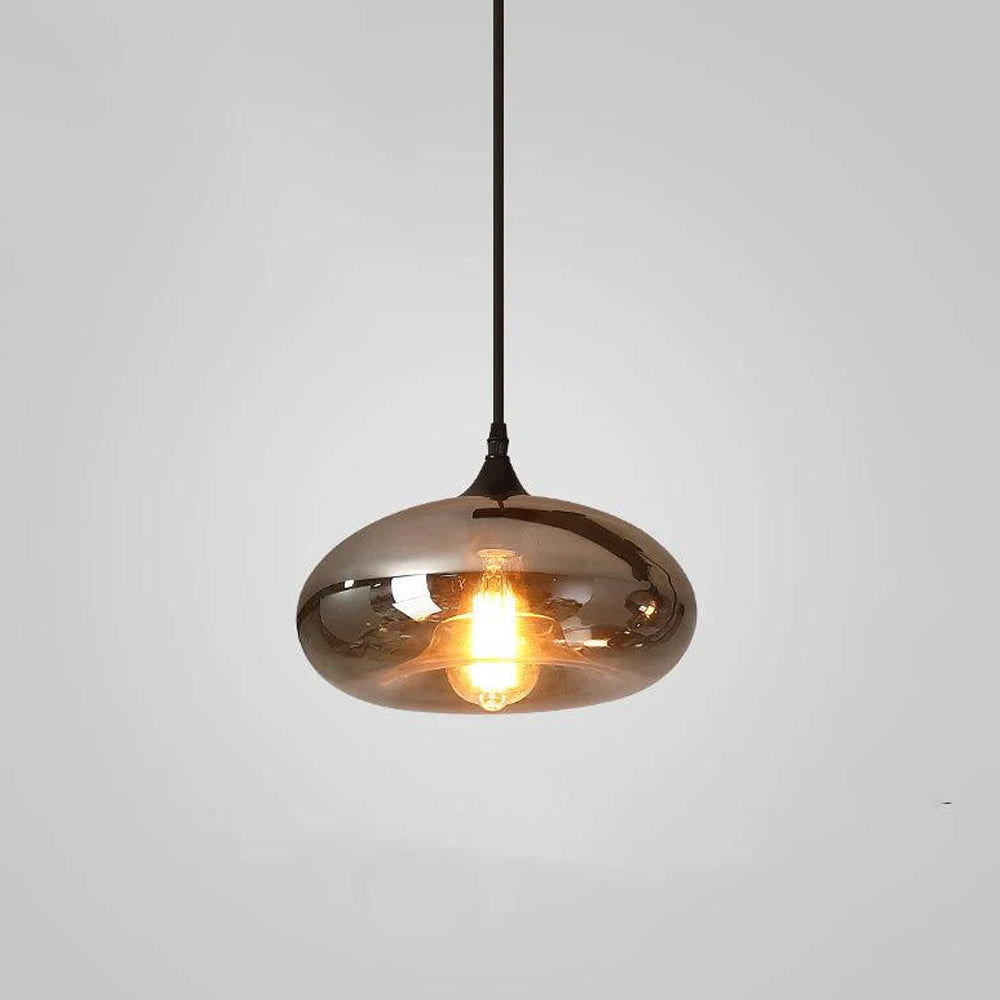 Pendant Light Glass Adjustable 11 in Indoor Dining Room Kitchen Island Ceiling Lamp | Kalsten