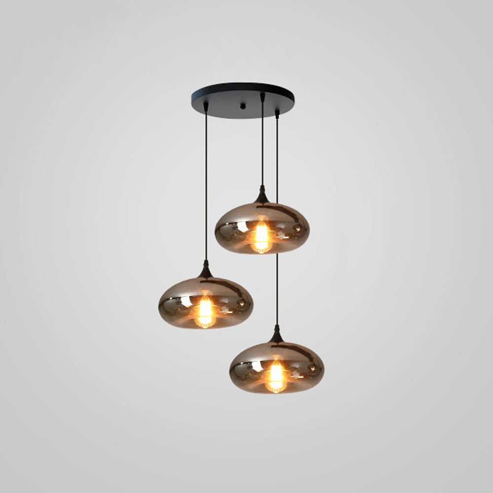 Pendant Light Glass Adjustable 11 in Indoor Dining Room Kitchen Island Ceiling Lamp | Kalsten