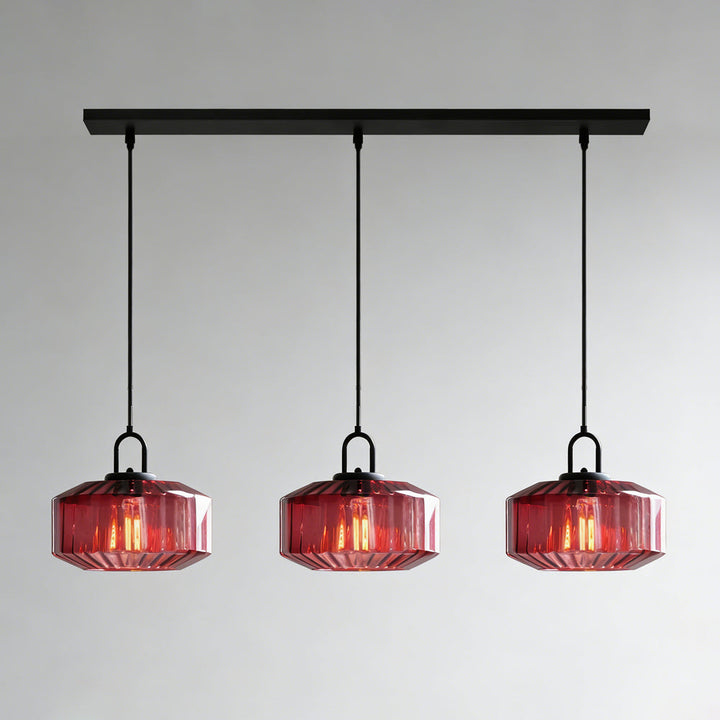 Pendant Light Glass 11 in Handblown Indoor Warm Glow Dining Room Kitchen Hallway Lighting | Kalsten