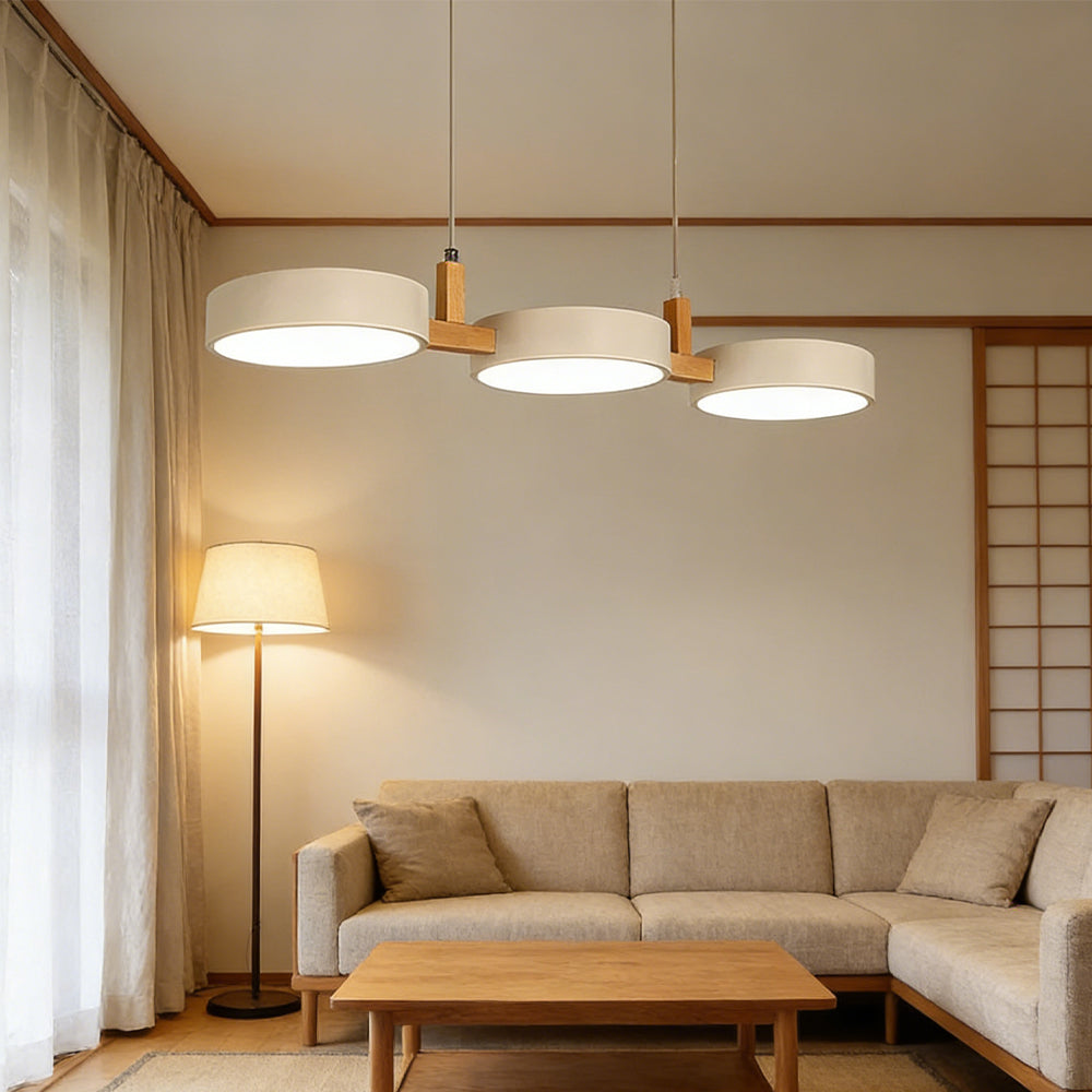 Pendant Light Metal 30 in Adjustable Indoor Dining Kitchen Island Hanging Lamp White Pink Green Dark Blue Yellow Grey Black | Kalsten