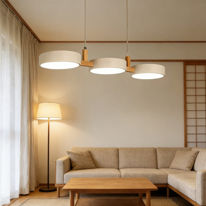 Pendant Light Metal 30 in Adjustable Indoor Dining Kitchen Island Hanging Lamp White Pink Green Dark Blue Yellow Grey Black | Kalsten