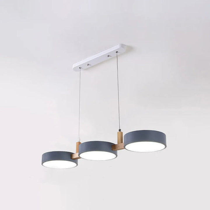 Pendant Light Metal 30 in Adjustable Indoor Dining Kitchen Island Hanging Lamp White Pink Green Dark Blue Yellow Grey Black | Kalsten