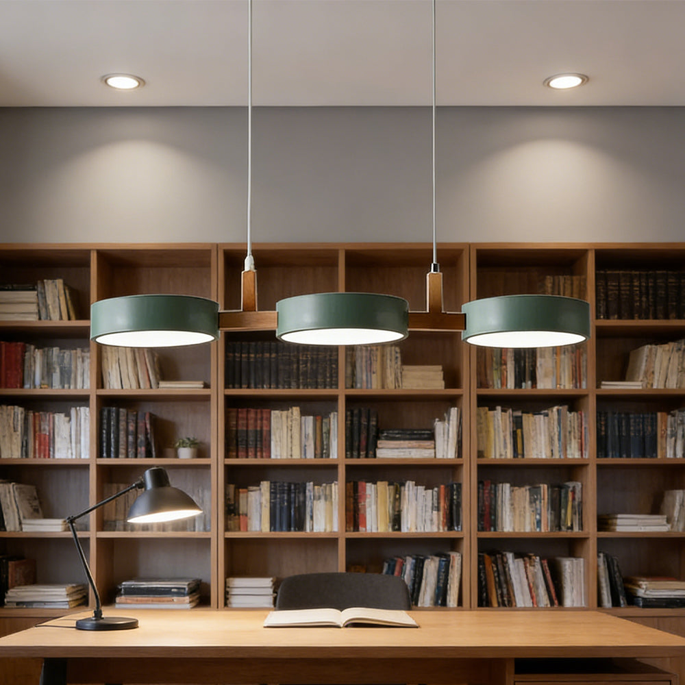 Pendant Light Metal 30 in Adjustable Indoor Dining Kitchen Island Hanging Lamp White Pink Green Dark Blue Yellow Grey Black | Kalsten