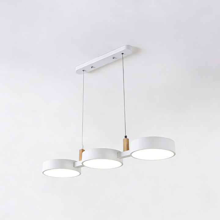 Pendant Light Metal 30 in Adjustable Indoor Dining Kitchen Island Hanging Lamp White Pink Green Dark Blue Yellow Grey Black | Kalsten