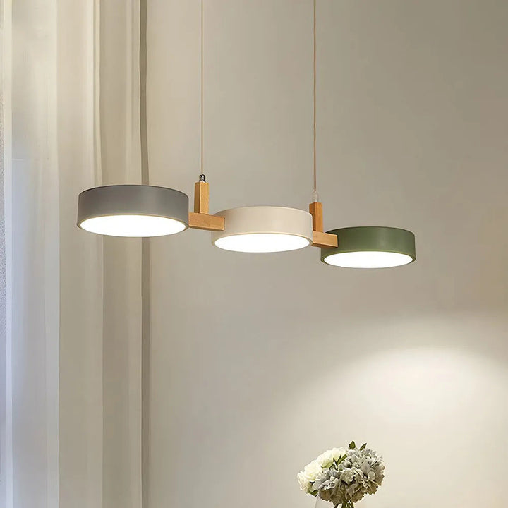 Pendant Light Metal 30 in Adjustable Indoor Dining Kitchen Island Hanging Lamp White Pink Green Dark Blue Yellow Grey Black | Kalsten