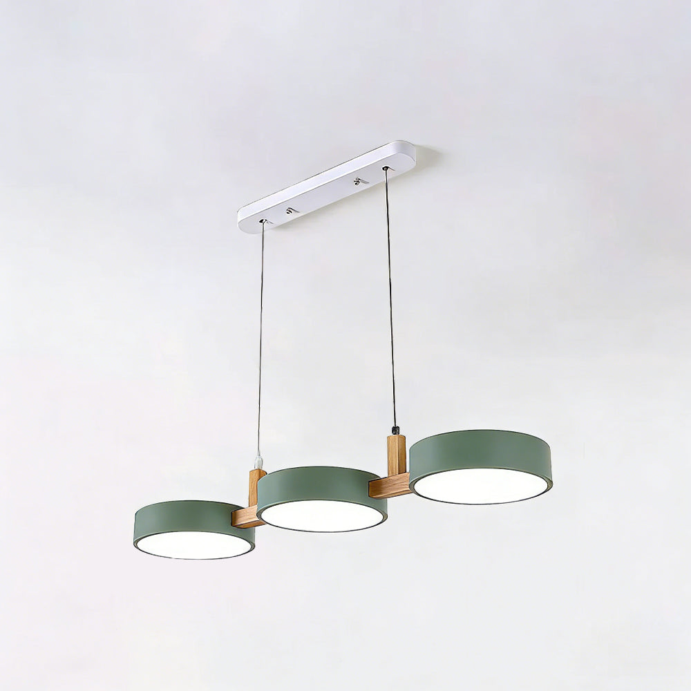 Pendant Light Metal 30 in Adjustable Indoor Dining Kitchen Island Hanging Lamp White Pink Green Dark Blue Yellow Grey Black | Kalsten