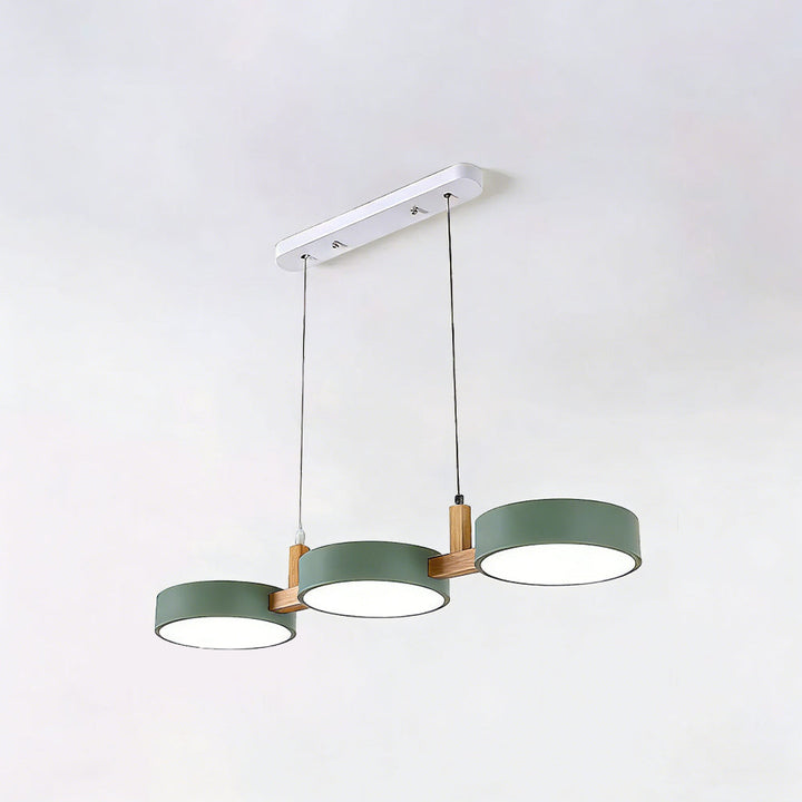 Pendant Light Metal 30 in Adjustable Indoor Dining Kitchen Island Hanging Lamp White Pink Green Dark Blue Yellow Grey Black | Kalsten