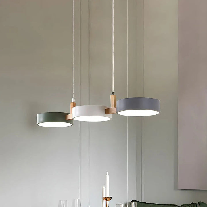 Pendant Light Metal 30 in Adjustable Indoor Dining Kitchen Island Hanging Lamp White Pink Green Dark Blue Yellow Grey Black | Kalsten