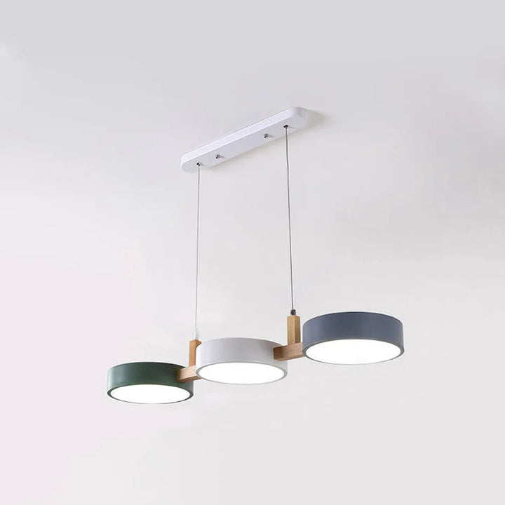 Pendant Light Metal 30 in Adjustable Indoor Dining Kitchen Island Hanging Lamp White Pink Green Dark Blue Yellow Grey Black | Kalsten