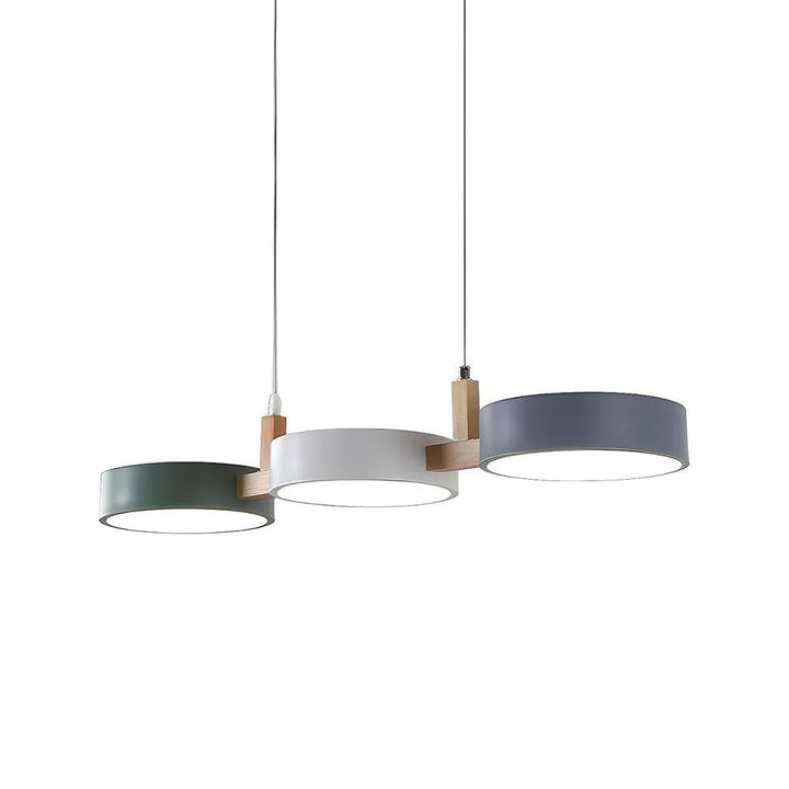 Pendant Light Metal 30 in Adjustable Indoor Dining Kitchen Island Hanging Lamp White Pink Green Dark Blue Yellow Grey Black | Kalsten