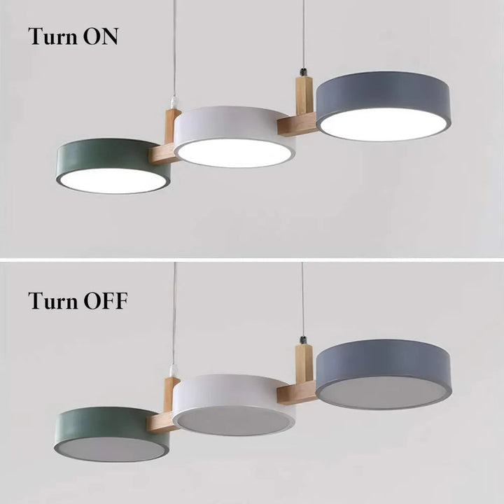 Pendant Light Metal 30 in Adjustable Indoor Dining Kitchen Island Hanging Lamp White Pink Green Dark Blue Yellow Grey Black | Kalsten