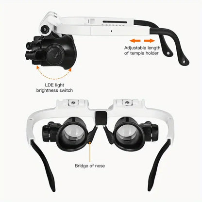 LED Magnifier – Hands-free precision with adjustable zoom