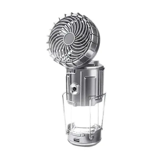 Camping Lantern with Fan & Power Bank | Solar & Rechargeable LED Light | Portable Outdoor Gear | Kalsten