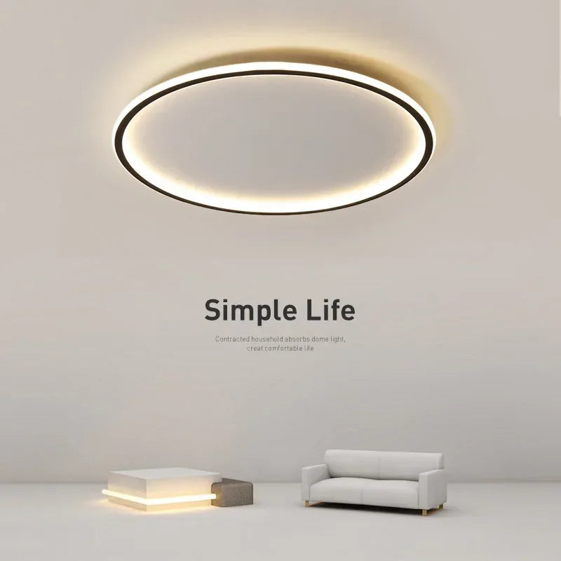 Scandinavian Round Ceiling Lamp - NordicGlow | Kalsten