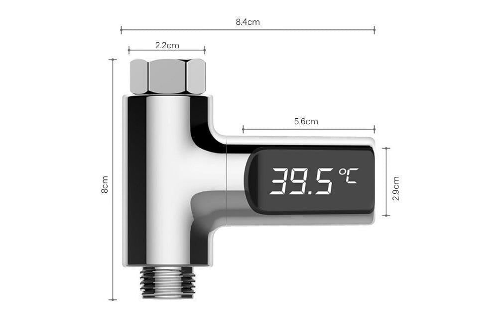 Digital Self-Powered Shower Thermometer | Kalsten