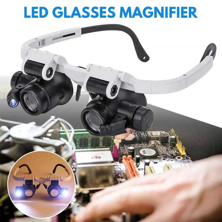 Kalsten | LED Magnifying Glasses with 8x, 15x, and 23x Magnification for Detailed Viewing and Precision Work