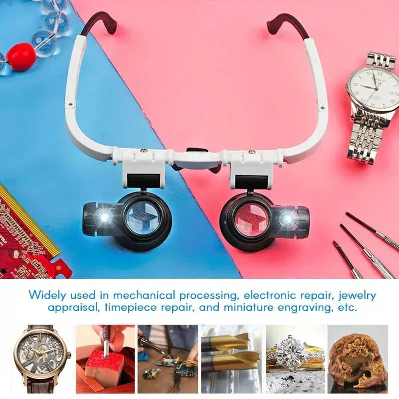 Kalsten | LED Magnifying Glasses with 8x, 15x, and 23x Magnification for Detailed Viewing and Precision Work