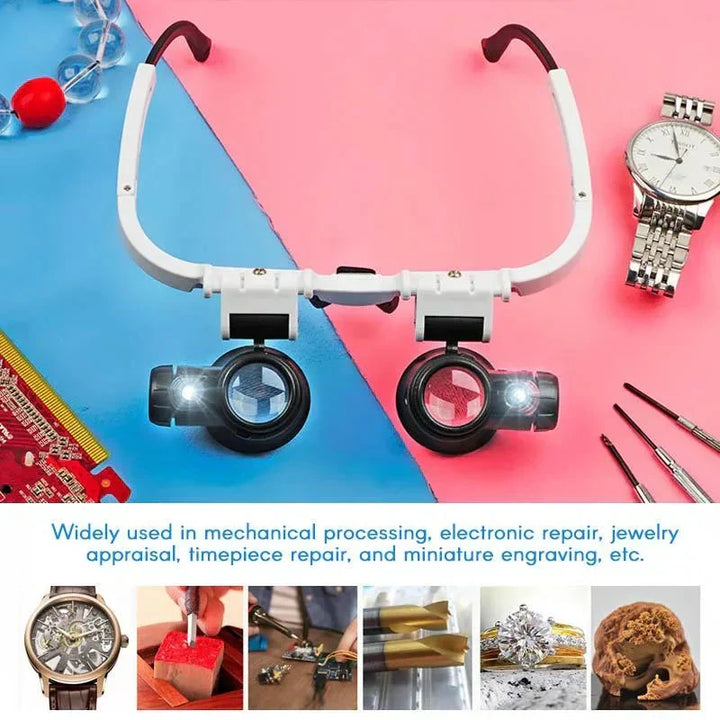 Kalsten | LED Magnifying Glasses with 8x, 15x, and 23x Magnification for Detailed Viewing and Precision Work