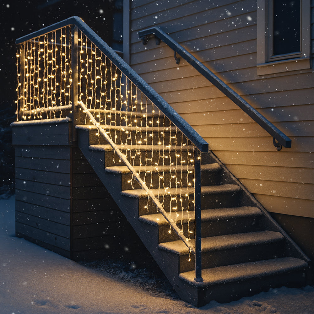 Fairy lights with icicles 95 LED 3 meters, warm white | Kalsten
