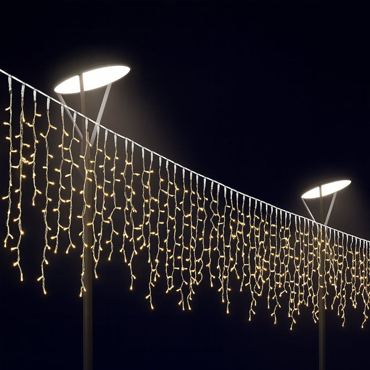 Fairy lights with icicles 95 LED 3 meters, warm white | Kalsten