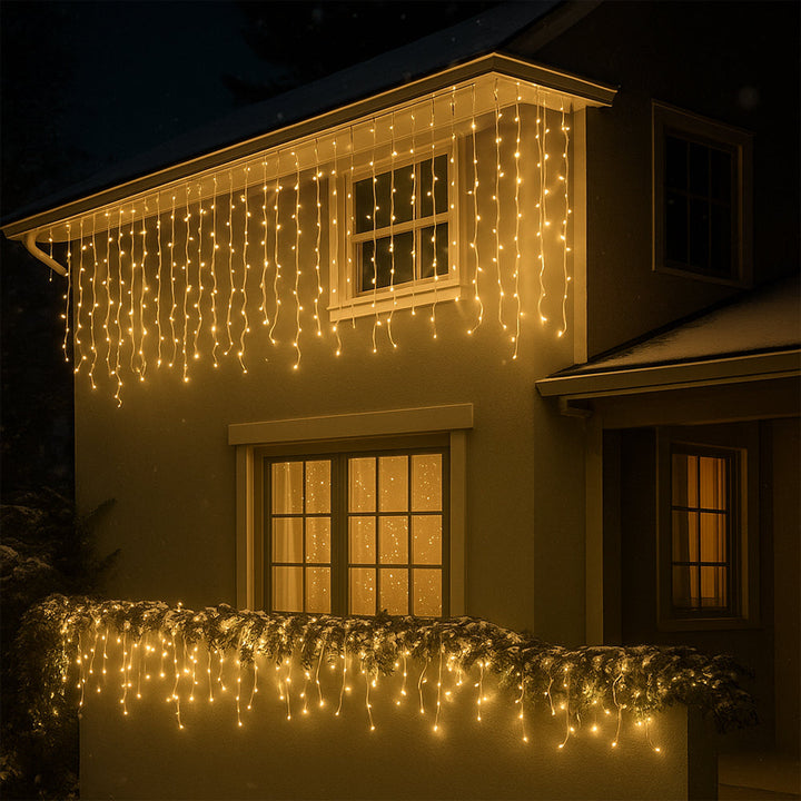 Fairy lights with icicles 95 LED 3 meters, warm white | Kalsten
