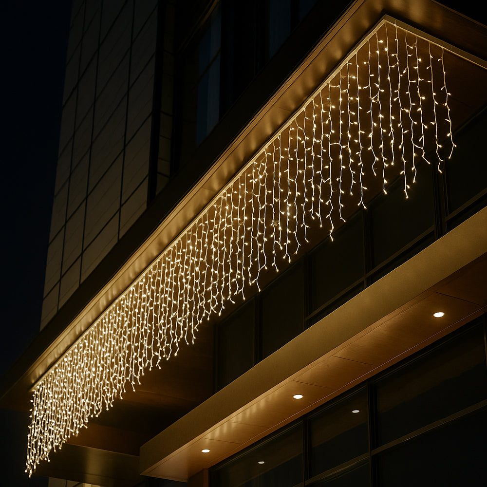 Fairy lights with icicles 95 LED 3 meters, warm white | Kalsten