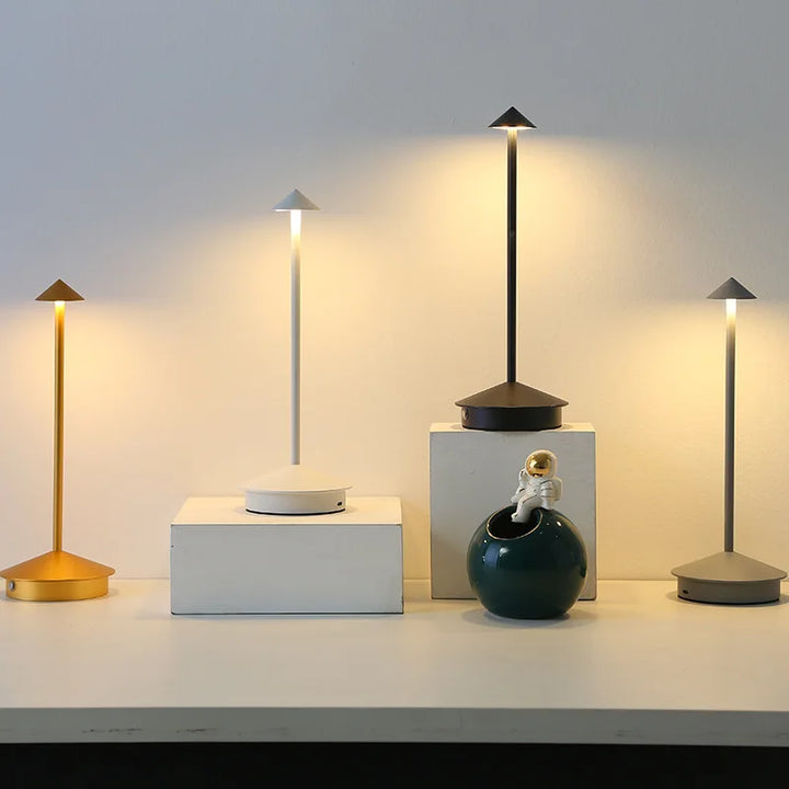 Modern LED table lamp with touch sensor – Dimmable, Wireless and Minimalist Design | Kalsten