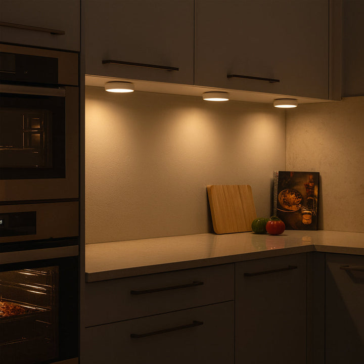 LED Spot (round) 3 pcs. incl. remote control | Kalsten