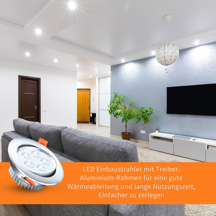 LED recessed spotlight LED spot 3W cool white/warm white | Kalsten