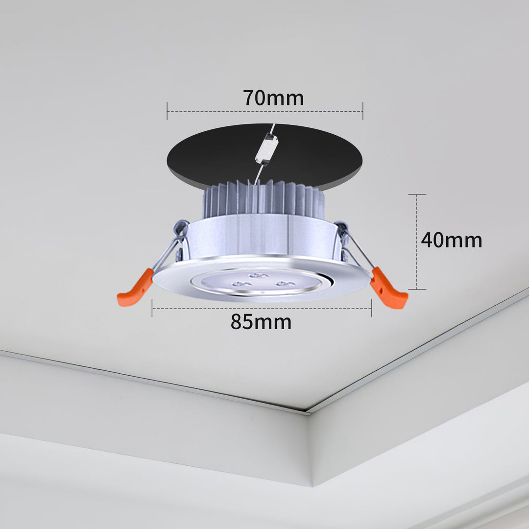 LED recessed spotlight LED spot 3W cool white/warm white | Kalsten