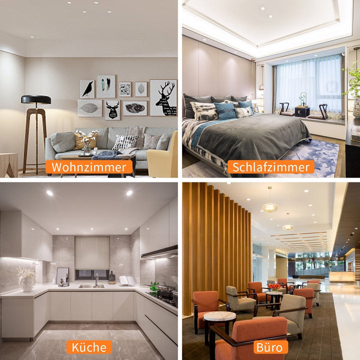 LED recessed spotlight LED spot 3W cool white/warm white | Kalsten