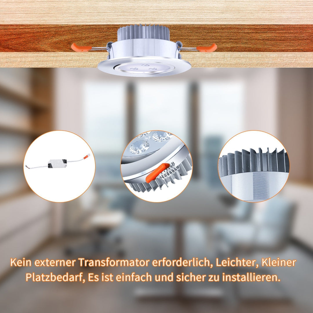 LED recessed spotlight LED spot 3W cool white/warm white | Kalsten