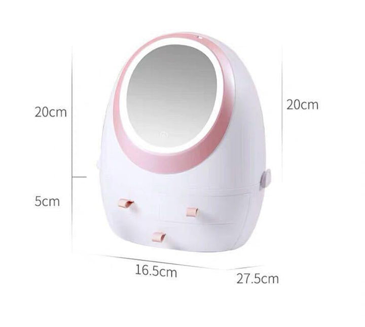 LED Mirror Cosmetic Storage Box | Kalsten
