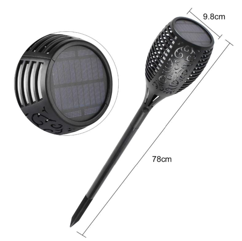 LED Solar Garden Torches Deluxe 96 LED (4 pieces) Kalsten