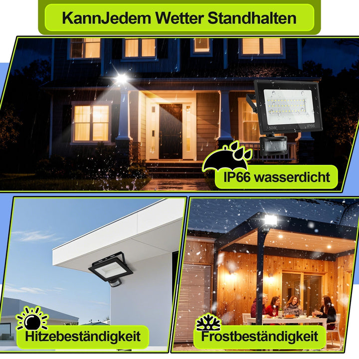 LED Floodlight with Motion Sensor Cool White 10W-100W (no plug) | Kalsten