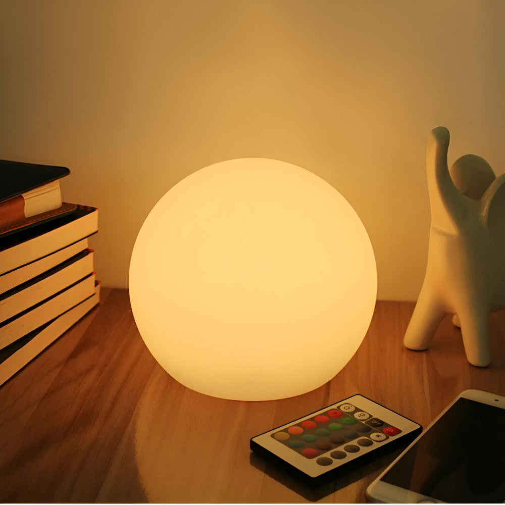 LED Table Lamp with Dynamic Color Change - Mood Lighting Glowing Ball | Kalsten