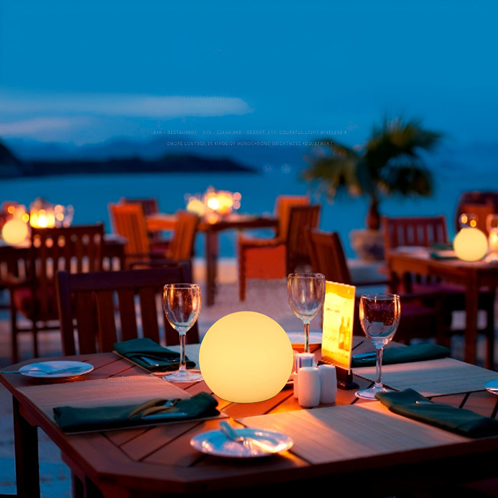 LED Table Lamp with Dynamic Color Change - Mood Lighting Glowing Ball | Kalsten