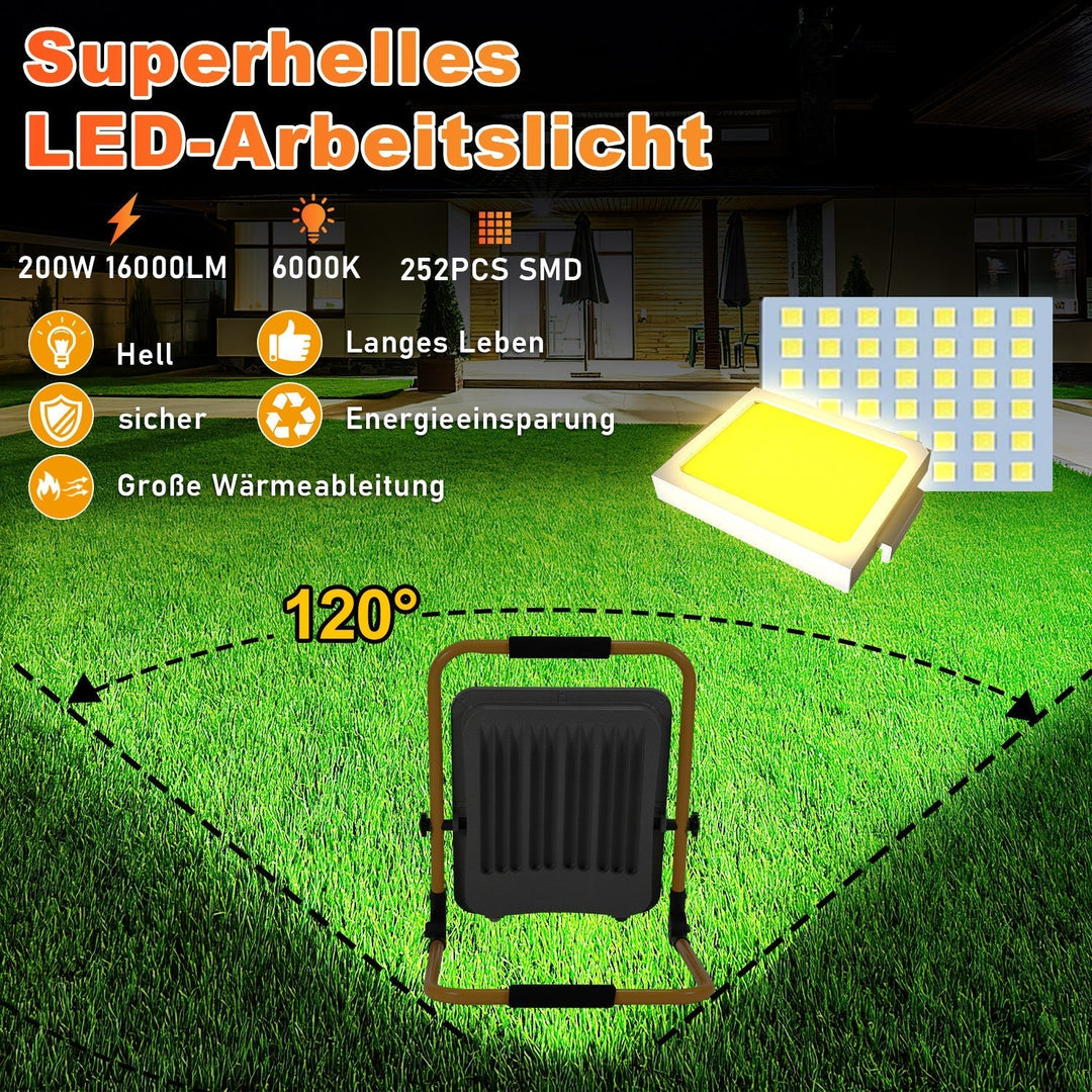 LED construction spotlight 50W-200W cool white IP66 | Kalsten