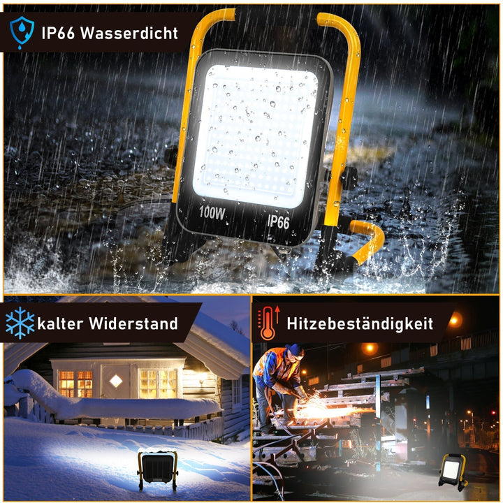 LED construction spotlight 50W-200W cool white IP66 | Kalsten