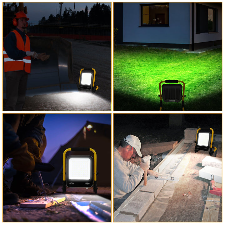 LED construction spotlight 50W-200W cool white IP66 | Kalsten
